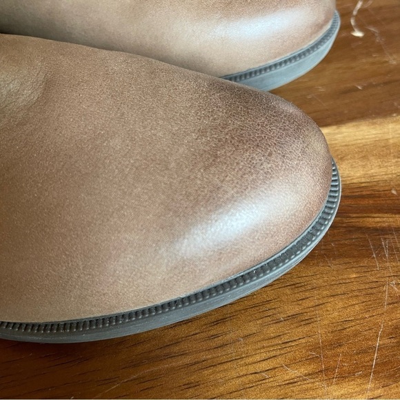 Obeo brown ankle boots unlike side zipper size 8.5 narrow burnished toe - Picture 16 of 16